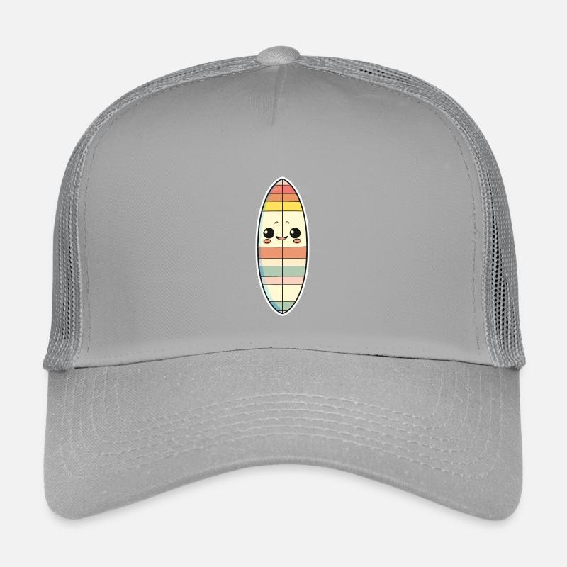 Surfbrett Comic Stil Kinder Trucker-Cap