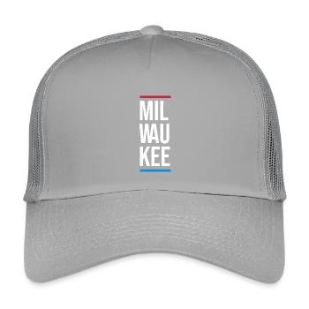 Milwaukee Bold City Typography - Kids’ Trucker Cap - light grey - Front