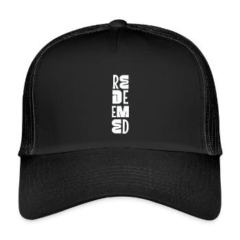 Be still and know Psalm 46:10 Christian Faith - Kids’ Trucker Cap - black/black - Front