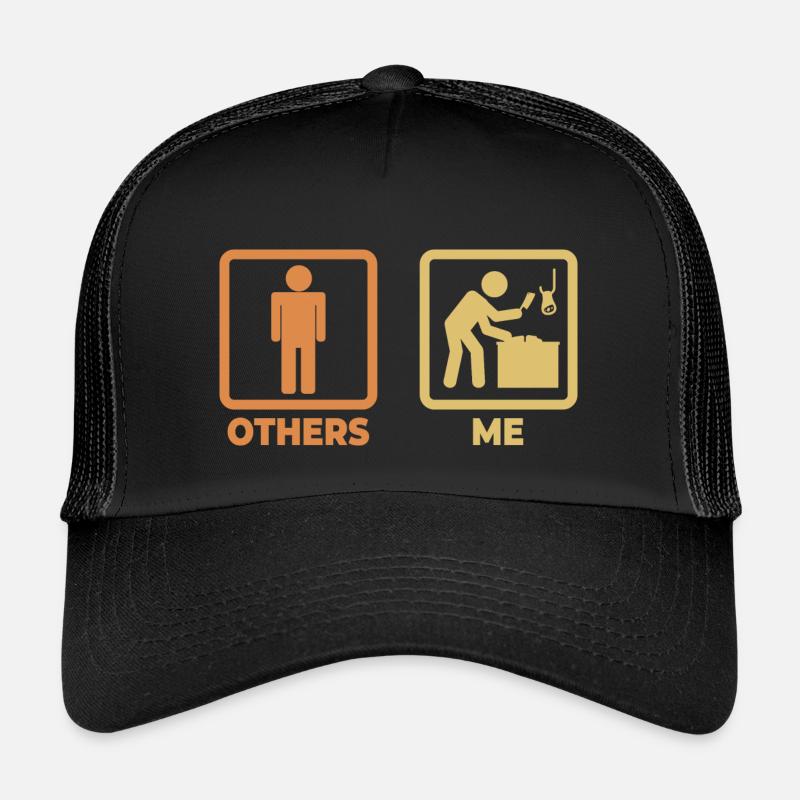 Fleischer Strichmännchen - Kinder Trucker-Cap - Schwarz/Schwarz