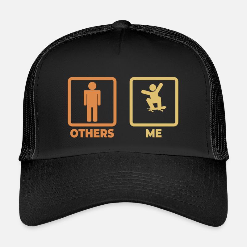 Skater Stick Figure Kids’ Trucker Cap