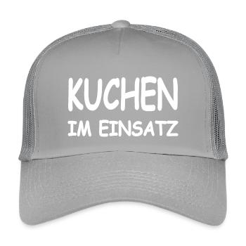 Kuchen - Kinder Trucker-Cap - Hellgrau - Vorne