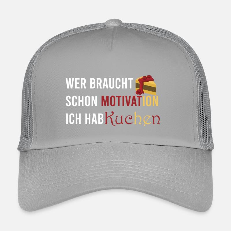 Who needs motivation I've got cake Kids’ Trucker Cap