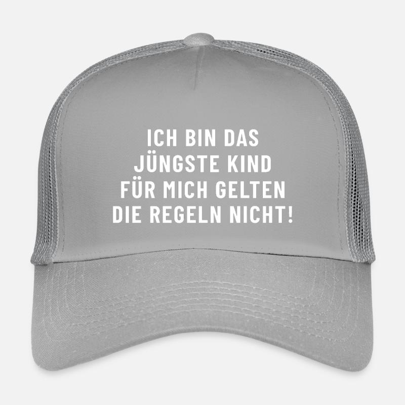 Ich bin das Jüngste Kind keine Regeln Kinder Trucker-Cap