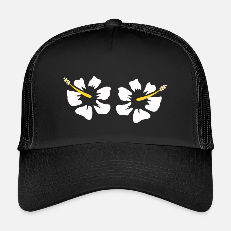 Cadeau de Noël de fleurs d’hibiscus hawaïen, fleurs d’hibiscus Casquette trucker enfant