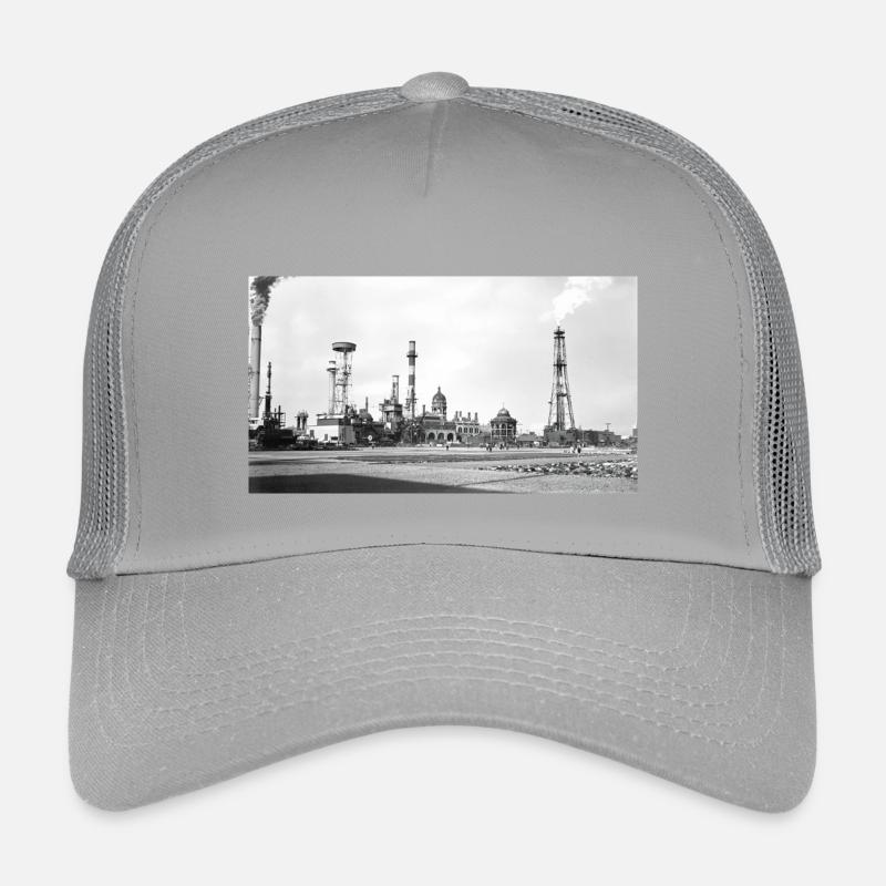 Industrielle Dampflandschaft Retro Kinder Trucker-Cap