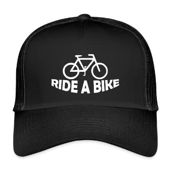 FAIRE DU VÉLO - Casquette trucker enfant - noir/noir - Devant