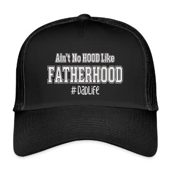 Père qui dit la paternité Papa Vie - Casquette trucker enfant - noir/noir - Devant