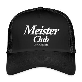 Membre officiel du Master Club - Casquette trucker enfant - noir/noir - Devant