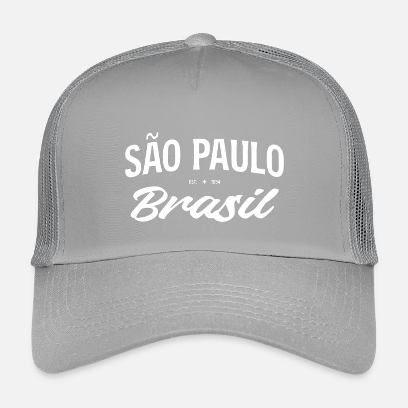 Sao Paulo Brasil Retro Script Kinder Trucker-Cap