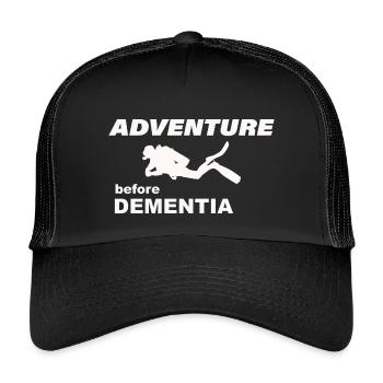 DIVING ADVENTURE - Kinder Trucker-Cap - Schwarz/Schwarz - Vorne