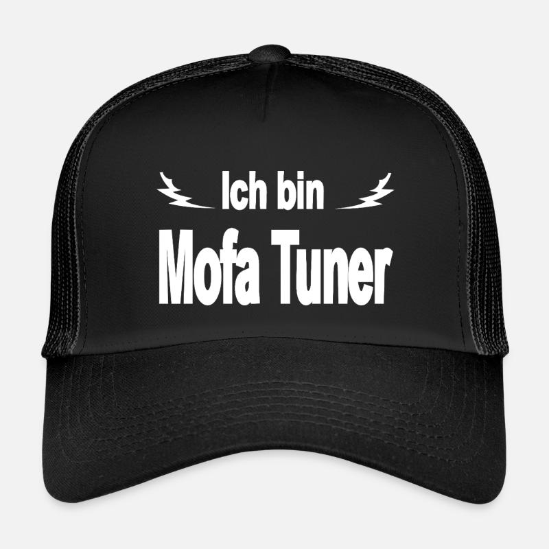 Mofa - Kinder Trucker-Cap - Schwarz/Schwarz