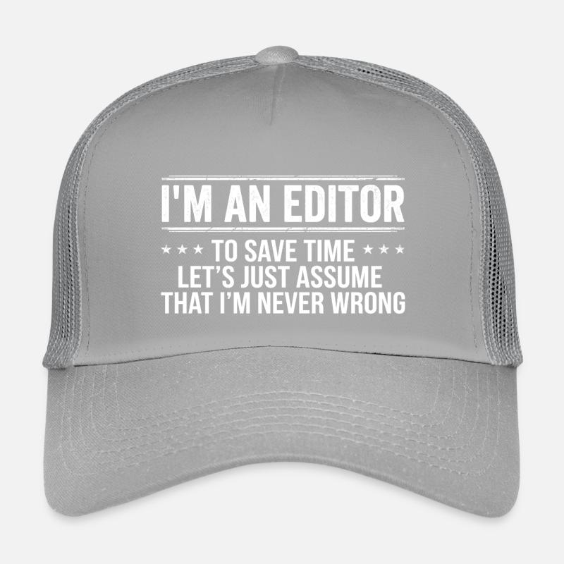 Éditeur Never Wrong Éditeurs Avis Édition Écriture Casquette trucker enfant