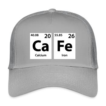 Tableau périodique de la chimie CaFe - Casquette trucker enfant - gris clair - Devant