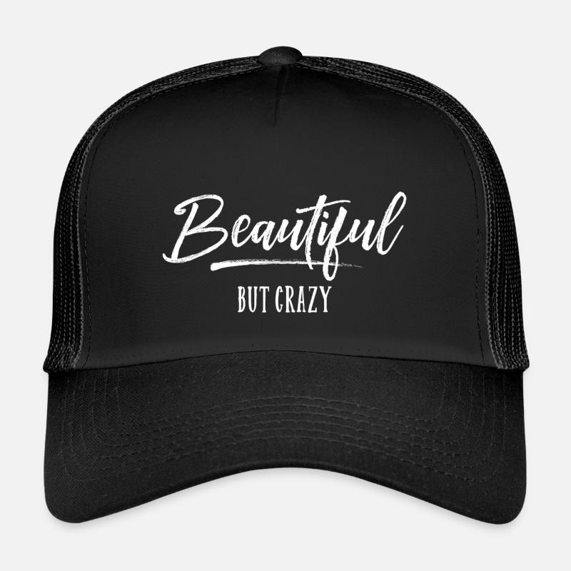 Schön, aber verrückt - Kinder Trucker-Cap - Schwarz/Schwarz