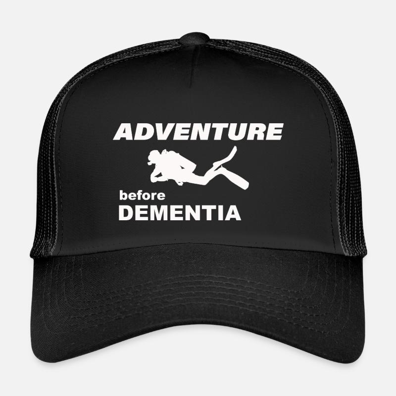 DIVING ADVENTURE - Kinder Trucker-Cap - Schwarz/Schwarz