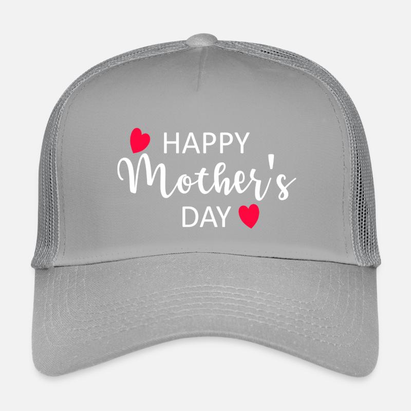 Bonne fête des mères Script Hearts Casquette trucker enfant