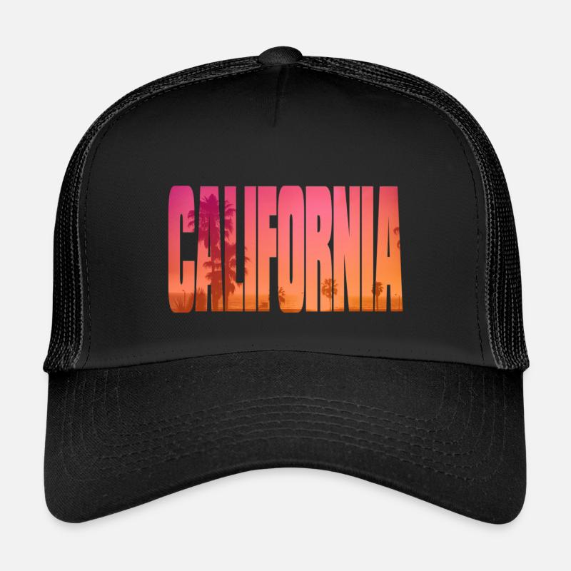 California - plage au coucher de soleil Casquette trucker enfant