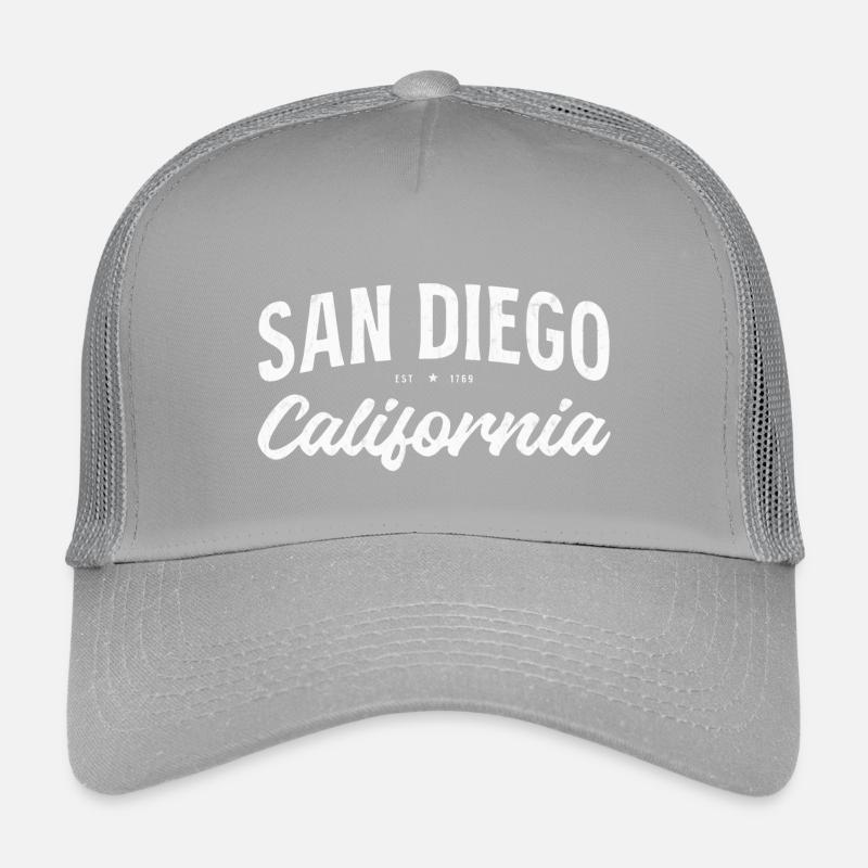 San Diego Vintage Script Kinder Trucker-Cap