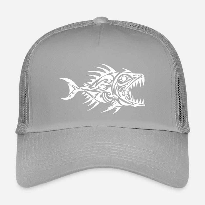 Fisch Piranha Tribal Kinder Trucker-Cap