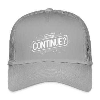 Continuer l’écran d’accueil de Pixel Retro Gamer - Casquette trucker enfant - gris clair - Devant