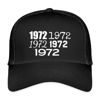 1972 - Kids’ Trucker Cap - black/black - Front