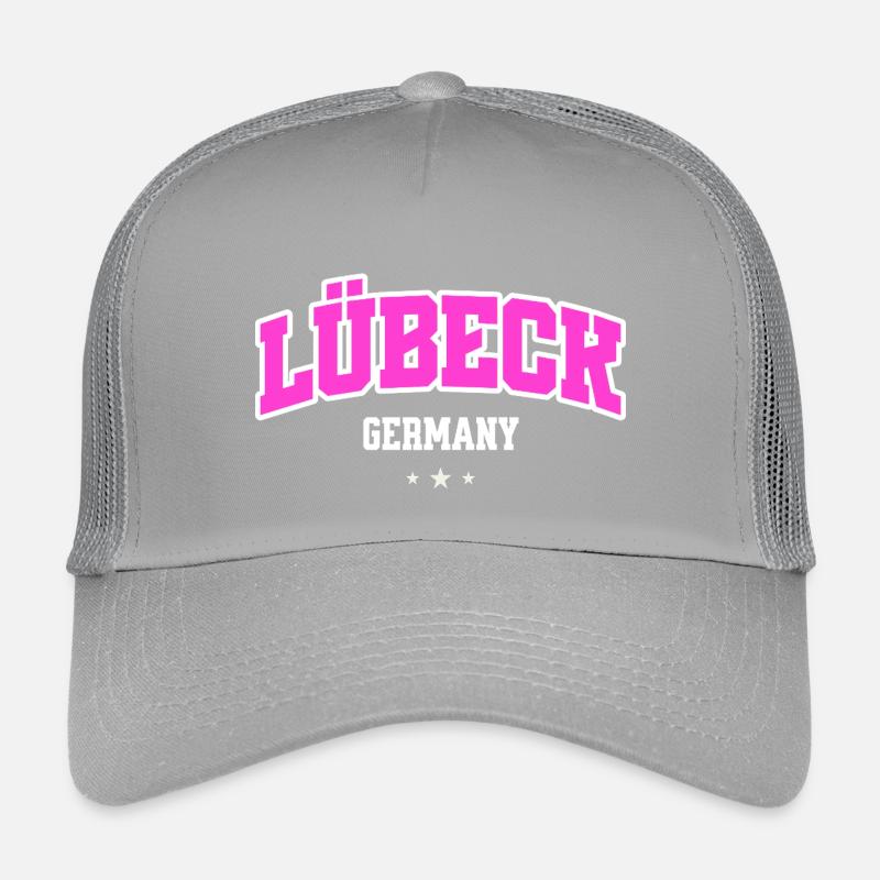 Lübeck Germany Stadt Statement Typo Kinder Trucker-Cap