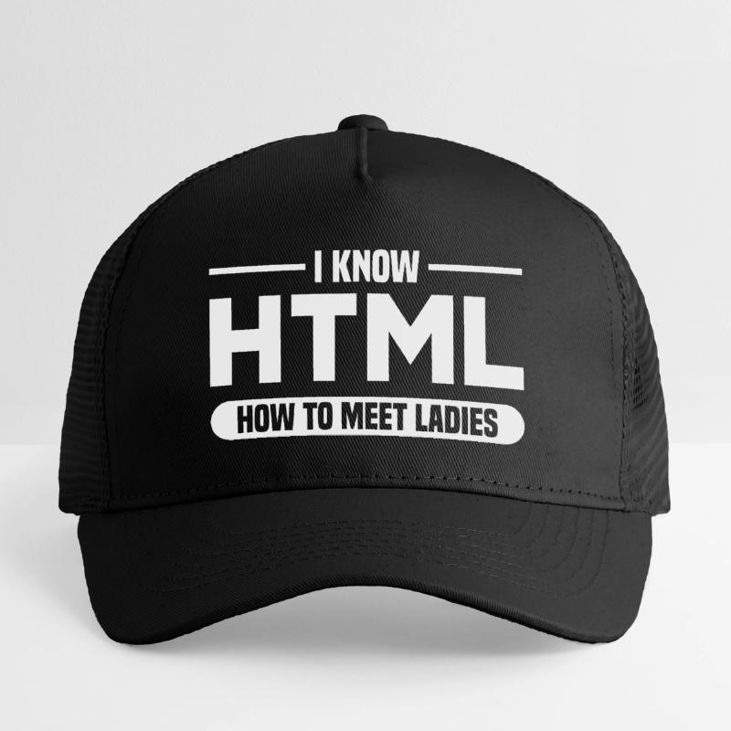 HTML Humor Code Programmer Saying Kids’ Trucker Cap