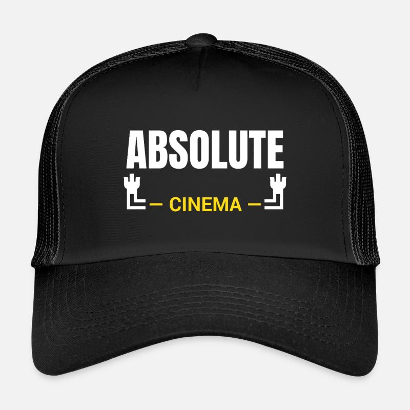 Absolute Cinema Statement - Kinder Trucker-Cap - Schwarz/Schwarz