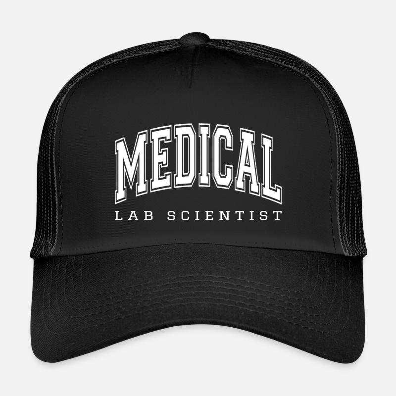 Medizinischer Laborwissenschaftler – Labortechniker - Kinder Trucker-Cap - Schwarz/Schwarz
