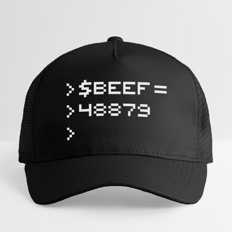 BEEF 8-bit Code Nerd Pixel Terminal Rétro Casquette trucker enfant