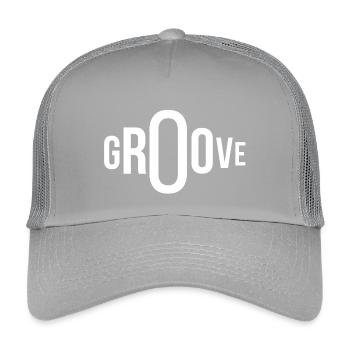 groove, groover, music fan - Kids’ Trucker Cap - light grey - Front