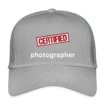 Photographer - Kids’ Trucker Cap - light grey - Front