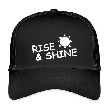 LEVER ET BRILLER - Casquette trucker enfant - noir/noir - Devant