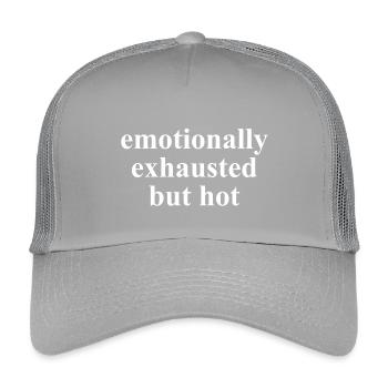 Épuisé émotionnellement mais un discours sexy - Casquette trucker enfant - gris clair - Devant