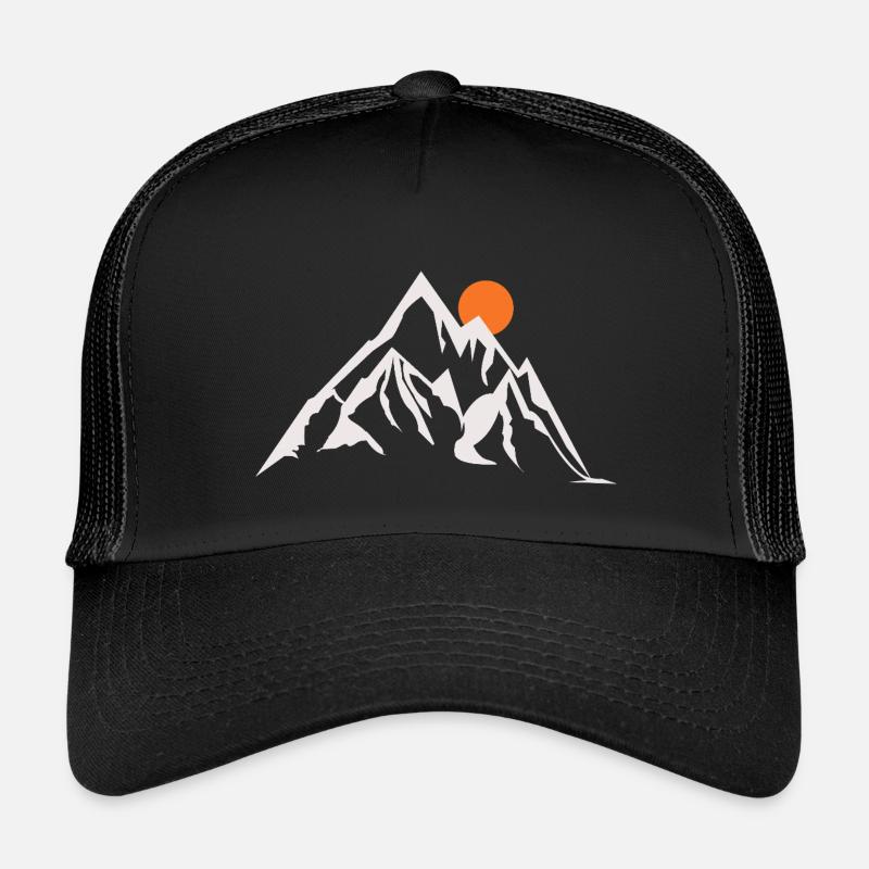 The sunny Summit - Kinder Trucker-Cap - Schwarz/Schwarz