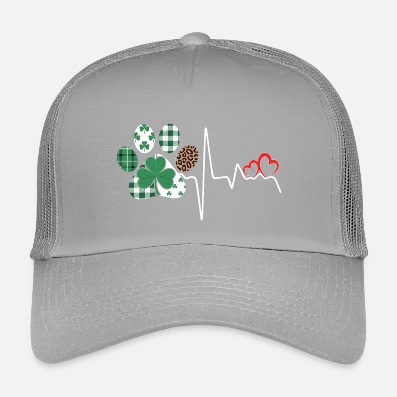 Clover Heart Pattern Mix Kids’ Trucker Cap