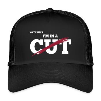 Schnittsaison Bei Reduziertem Kaloriendefizit - Kinder Trucker-Cap - Schwarz/Schwarz - Vorne
