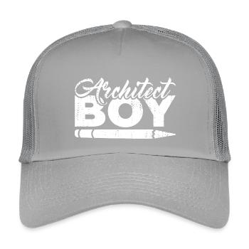 Architekt Junge - Kinder Trucker-Cap - Hellgrau - Vorne