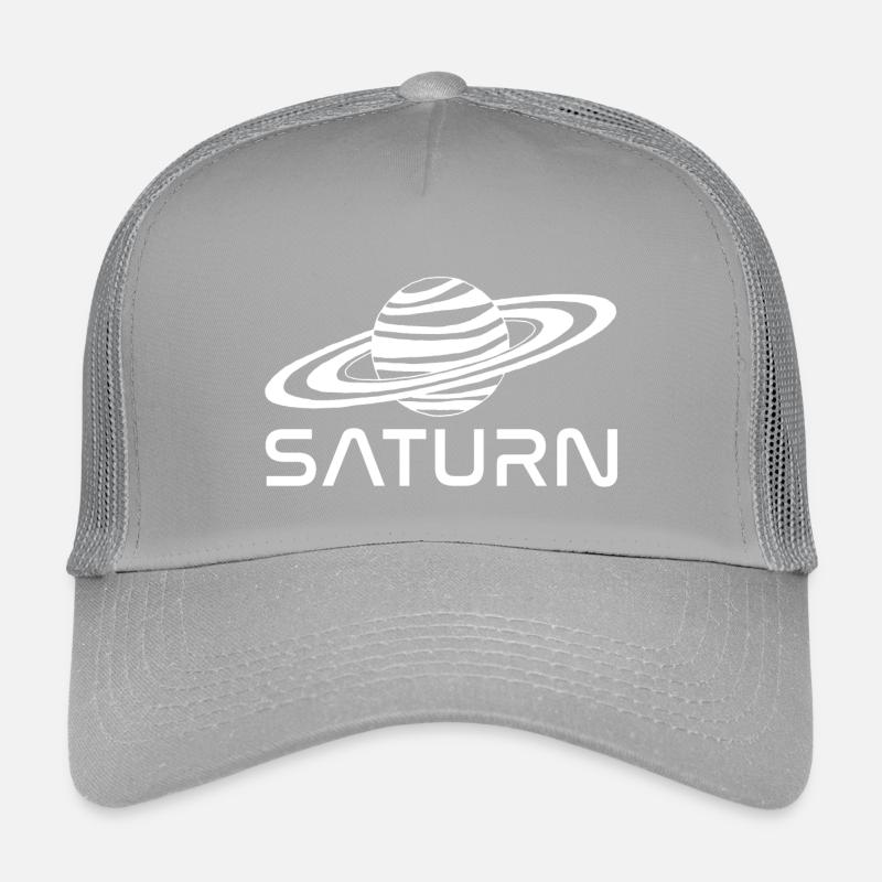 White Saturn Planet Kids’ Trucker Cap