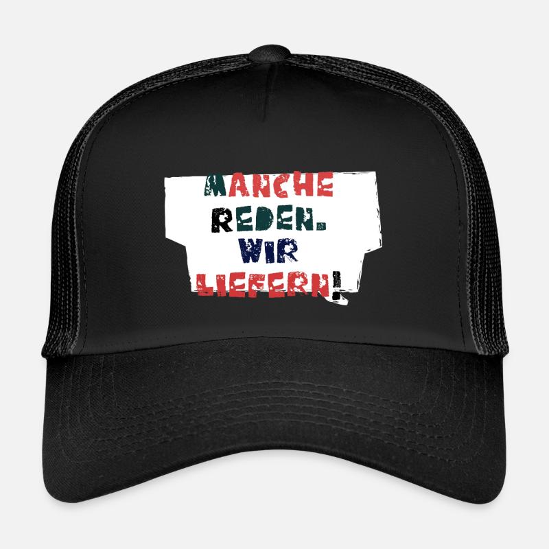 Reden & Handeln!  - Kinder Trucker-Cap - Schwarz/Schwarz