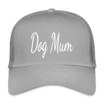 Maman de chien minimaliste – Blanc - Casquette trucker enfant - gris clair - Devant