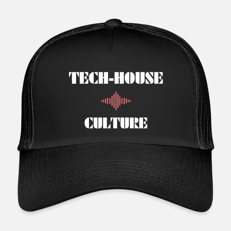 Tech House Culture - Kinder Trucker-Cap - Schwarz/Schwarz