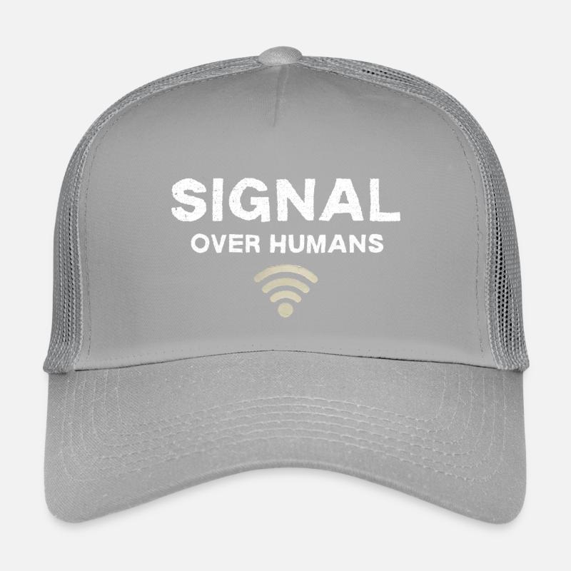 Signal Over Humans - Citation technique drôle Casquette trucker enfant