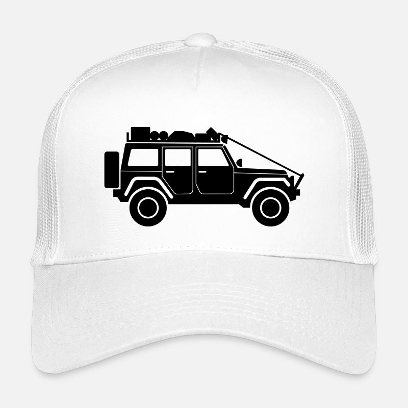 Jeep-Rubicon - Kinder Trucker-Cap - Weiß