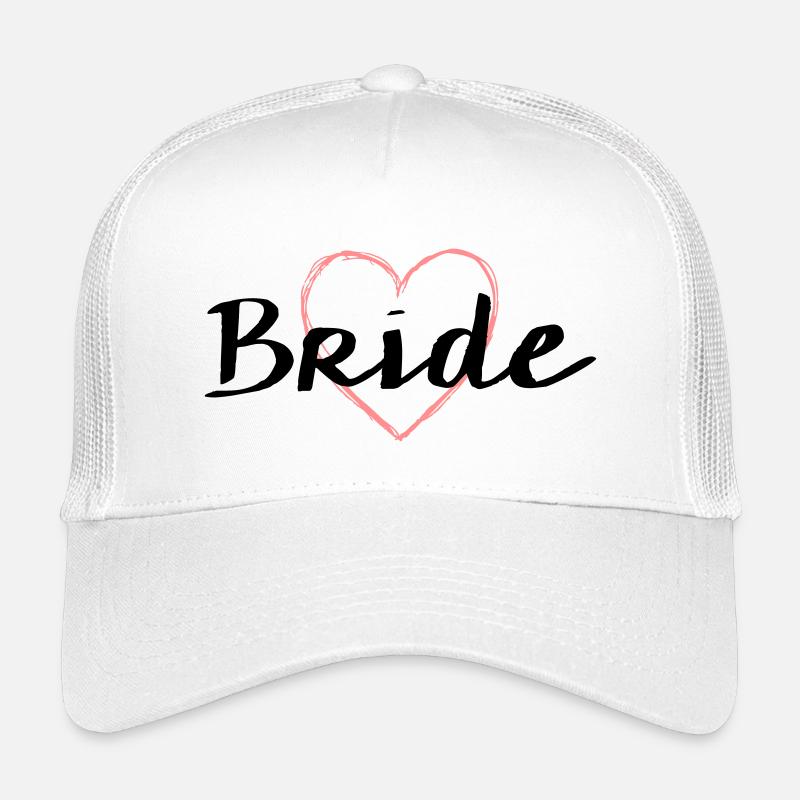 Bride Herz Junggesellenabschied Hochzeit - Kinder Trucker-Cap - Weiß