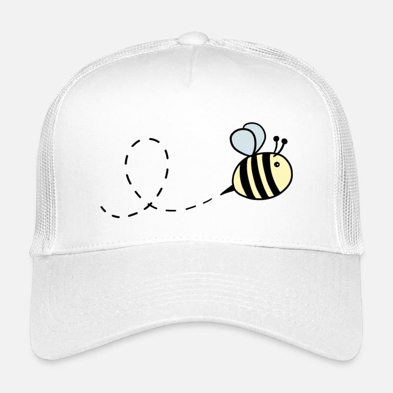 Hummel pastell fliegend - Kinder Trucker-Cap - Weiß