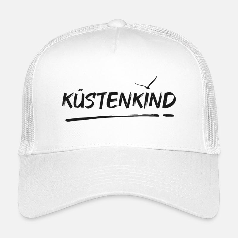 Küstenkind - Kinder Trucker-Cap - Weiß