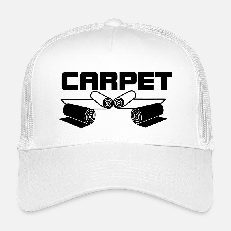 Teppichrollen Logo Teppich Shop mit Text TEPPICH Kinder Trucker-Cap
