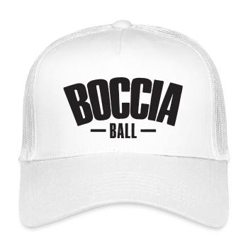 Joueur de boccia Vêtements avec balles de pétanque Boccia - Casquette trucker enfant - blanc - Devant